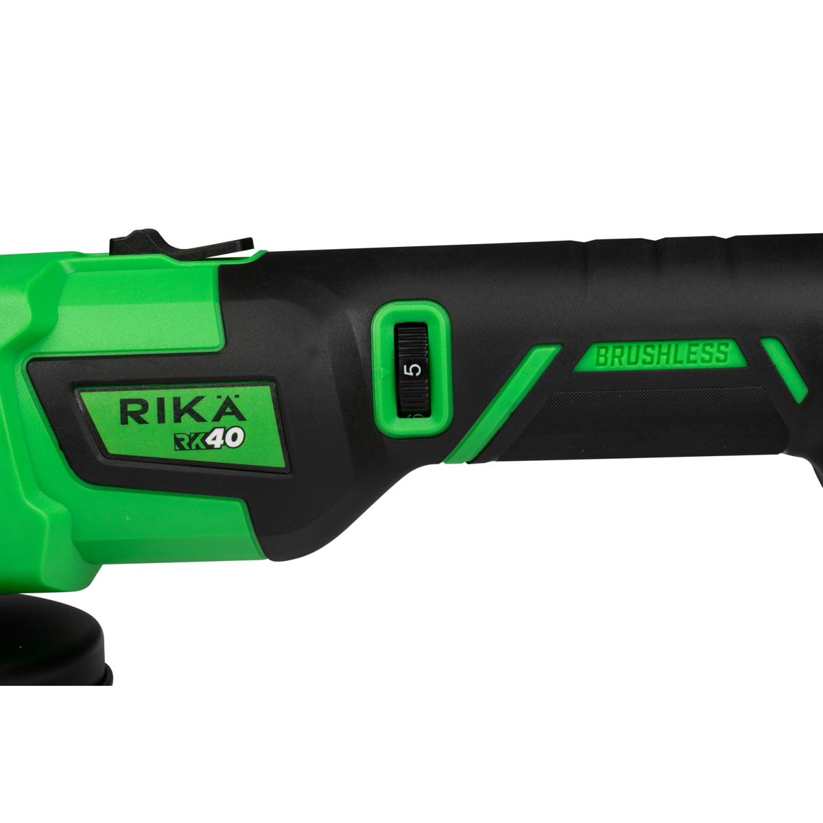 Rikä RK40 40V 115mm (4.5in) Cordless Braking Angle Grinder | Brushless Motor | Body Only